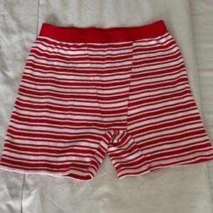 Pink by Victoria’s Secret Red and White Striped Boxer Shorts.